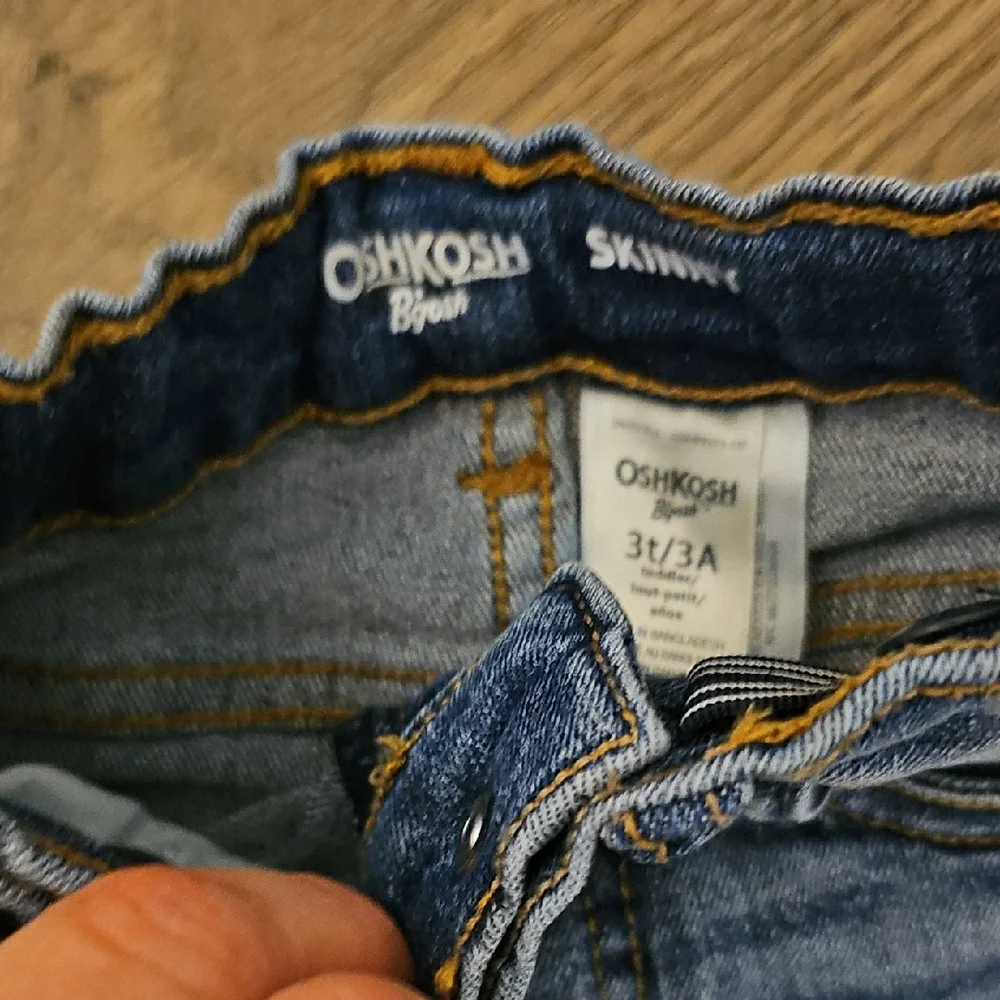 OshKosh B'gosh Jeans 3t Adjustable Waist Skinny Boy Girl Toddler Pants